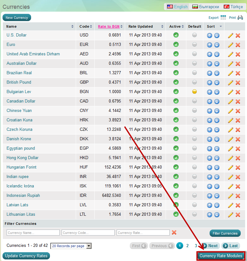 world currency rates